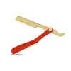 Generic Red and Gold Handmade Lightweight Straight Edge Razor Unique Cool Design Grooming and Trimming, In Picture view 3