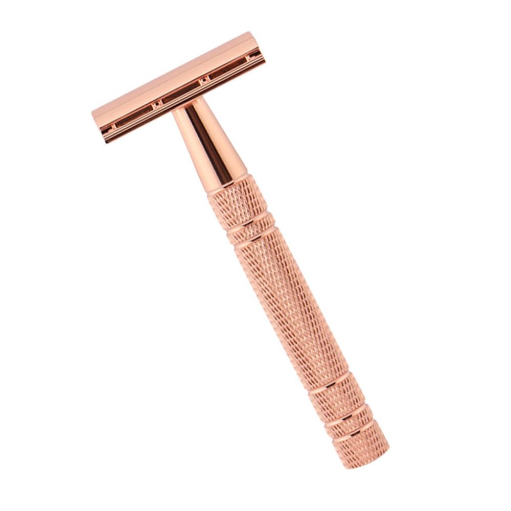 Beaupretty Double Edge Safety Razor for Men Manual Shaving Tool with Durable Design Textured Grip for for Beard Grooming and Sensitive Skin