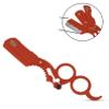 Generic Red Engraved Razor Folding Straight Edge Unique Design Lightweight Easy to Use 2 Finger Inserts - Barber Quality, In Picture view 3