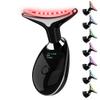 Red Light Therapy for Face, 7 Color LED Facial Light Therapy Wand for Skin Care at Home Blue Light Therapy Face Massager Tool for Neck (Black)