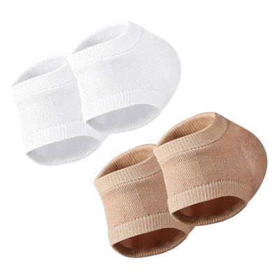 Beaupretty 2pairs Moisturizing Gel Heel Protectors Women Men Comfortable Toeless Socks Cracked Heel Socks
