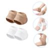 Beaupretty 2pairs Moisturizing Gel Heel Protectors Women Men Comfortable Toeless Socks Cracked Heel Socks view 2