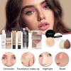 All In One Makeup Kit, Travel Makeup Kit, Makeup Gift Set, Makeup Kit for Women Full Kit, Makeup Bundle Includes Foundation Eyeshadow Palette Lipstick Eyeliner Mascara Contour Stick Cosmetic Brush Set view 4