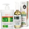 Advanced Clinicals Aloe Vera Skin Repair Cream + Collagen Lifting Body Oil Set view 1