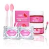 NinthAvenue Basics Six in one Lip care kit Pack consist of a Lip sleeping Mask, a Exfoliate scrub, two Hydrating sheet mask, and two exfoliate double side silicone brush for day skin, Watermelon scented view 1