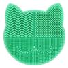 FOYTOKI Makeup Brush Cleaner Mat Silicone Cleaning Pad Drying Holder Reusable Cosmetic Brush Scrubber for Efficient Makeup Tool Cleaning and Organization view 1