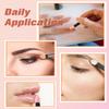 MORGLES 50Pcs Double Head Eyeshadow Applicators with A Container Sponge Makeup Applicators Cosmetic Tool Dual Sides Eye Shadow Brush view 4