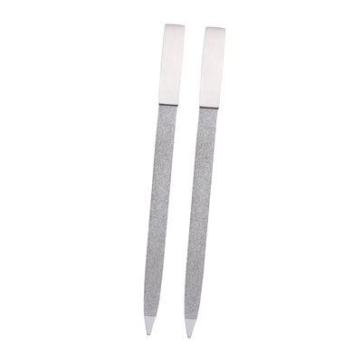 HAKIDZEL 6pcs Stainless Steel Nail Sanding File Rust Manicure Tool for Nail Art and Home Use for Fingernail Sanding and Care