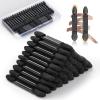 MORGLES 50Pcs Double Ended Eyeshadow Applicators Sticks with Organizer, Disposable Makeup Applicators, Sponge Tip Eye Shadow Brush Bulk view 1
