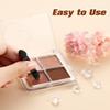 MORGLES 50Pcs Double Ended Eyeshadow Applicators Sticks with Organizer, Disposable Makeup Applicators, Sponge Tip Eye Shadow Brush Bulk view 3