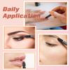 MORGLES 50Pcs Double Ended Eyeshadow Applicators Sticks with Organizer, Disposable Makeup Applicators, Sponge Tip Eye Shadow Brush Bulk view 4