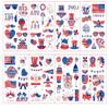 100 Styles 4th of July USA Temporary Tattoos MYEBONG Independence Day Tattoos America Red White and Blue Flag Temporary Tattoos for Boys Girls Women Men view 3