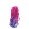MIPPER 28 Inch/70 cm Long Wavy Wigs Role Playing Wigs Middle Part with No Bangs Synthetic Wigs for Women (Rose) view 3