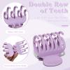 8PCS Claw Clips for Thin Hair Women, 1.6" Matte Medium Hair Claw Clips for Thin Fine Thick Hair Strong Hold Double Row Teeth Hair Clips Cute Jaw Clamps Short Hair Styling Accessories (Bright Color) view 2