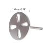 atcdfuw Stainless Steel Sanding Paper 15mm 20mm 25mm Metal Disc Disk Pedicure Burr Feet File Calluse Sandpaper Nail Drill Bit Round Disc Nail Care Tool Pedicure Tool view 2