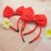 Aswitnove 6 Pcs Bow Headbands for Women Grosgrain Ribbon Red Hair Bow Knot Hair Hoop Cute Hair Accessories for Women Christmas Birthday Cosplay Style A view 3
