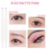 Nobeka 3PC Dual Ended Highlighter Makeup Pen, Glitter & Matte Nude EyeLiner & Eyeshadow, Liquid Contour Liner 2 in 1 Eye Brightener Stick, Mulit-Funtional Lying Silkworm Pencil (#01,#02,#03) view 3