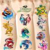 ANTING 144 Pieces Dragon Temporary Tattoos Dragon Party favors for Kids Adults,Dragon Tattoos Stickers Party Supplies Dragon Birthday Party Favors, Goodie Bag Fillers view 1