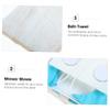 Amosfun 1 Set Bath Scrub Body Scrubbers Bath Mat Back Massage Mat Body Cleaner Scrubber Bathing Back Scrubber Snack+Platter Bathing Backplane Back Scrub Towel Shower Mat Loofah The Back view 4