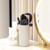 awakentti Makeup Brush Holder with Lid, Automatic Lifting Cosmetic Tools Organizer Dustproof Makeup Organizer, Makeup Storage, Waterproof Makeup Brushes Storage for Bathroom Living Room Bedroom view 2