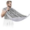 Hsnar Shark Pattern Art Beard Bib Beard Hair Catcher for Men Shaving Waterproof Non-Stick Hair Catcher Grooming Cloth with 2 Suction Cups view 1