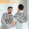Hsnar Shark Pattern Art Beard Bib Beard Hair Catcher for Men Shaving Waterproof Non-Stick Hair Catcher Grooming Cloth with 2 Suction Cups view 2