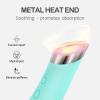 PRITECH Silicone Face Scrubber, Rechargeable Facial Cleansing Brush with Heat Massage End, Vibrating Exfoliator Scrubber for Deep Cleaning, Waterproof Face Brush for Women and Men (Green) view 3
