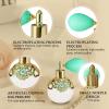 Joyeee Small Vintage Perfume Bottle, 1 Pack 50ml Glass Empty Drop Refillable Atomizer, Retro Empty Refillable Essential Oils Glass Flacon Diffuser for Women Girls Mum Birthday Gift view 2