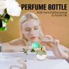 Joyeee Small Vintage Perfume Bottle, 1 Pack 50ml Glass Empty Drop Refillable Atomizer, Retro Empty Refillable Essential Oils Glass Flacon Diffuser for Women Girls Mum Birthday Gift view 4