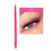DekRion Eyeliner Pencil, Waterproof Eyeliner Long-lasting, Rose-red Eye Liner, High-Pigmented Colorful Eyeliners Easy To Use Eye Liner Pen for Women, Rose-red view 2