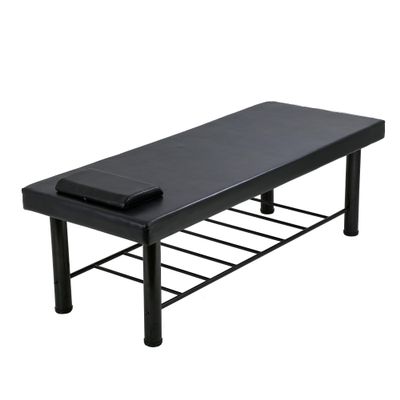PayLessHere Metal Frame Massage Table Stationary Massage Bed 75" L 30" W 4" THK Memory Foam Layer Heavy Duty Stationary Physical Therapy Bed for Spa Footmassage Facial CareSpa Tattoo