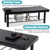 PayLessHere Metal Frame Massage Table Stationary Massage Bed 75" L 30" W 4" THK Memory Foam Layer Heavy Duty Stationary Physical Therapy Bed for Spa Footmassage Facial CareSpa Tattoo view 4