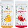 NinthAvenue Basics Pub Skin Care Pack of 2 Pomegranate Peel Powder, Lemon Peel Powder (200 GM Each) Combo Pack = 400 GM view 1