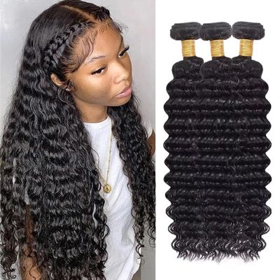 Human Hair Bundles Deep Wave Bundle Human Hair
