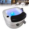 ZYLDDS Portable Pedicure Foot Spa Bathtub,Pedicure Spa Bathtub,Foot Soaker,Acrylic Pedicure Chair Shampoo Sink with Heat and Massage,Colorful Lamp Footbath Special for Hotel Foot Bath Club view 1