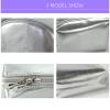 Artkingdome 3-Piece Fashion Organizer Makeup Bags  Silver Cosmetic Bags, Portable Travel Toiletry Bags, Multifunctional Storage for Skincare, Cosmetics, and Accessories Silver view 4