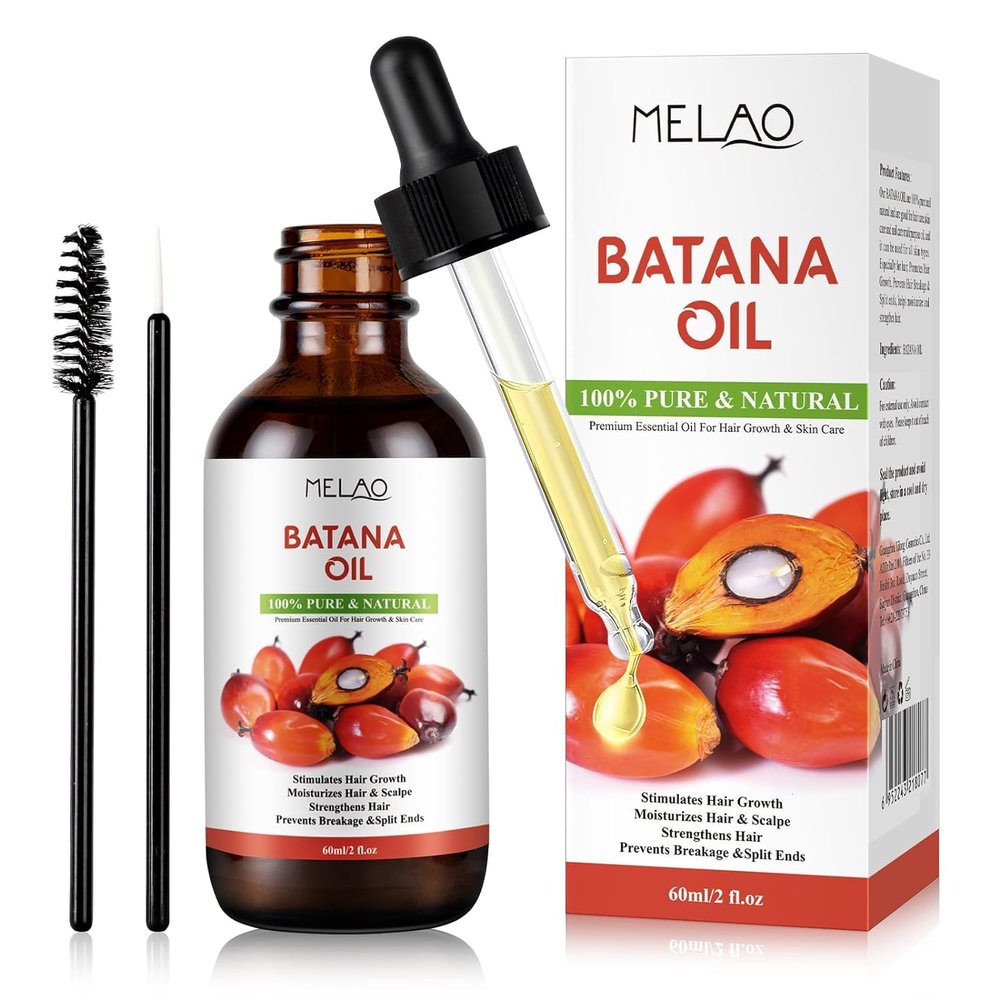 100% Pure & Natural Batana Oil for Hair Growth Eliminates Split Ends Enhances Hair & Skin Shine Nourishes Hair and Is Suitable for Women And Men of All Hair Types