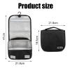 LKLKKC Ostomy Travel Bag - Hanging Ostomy Supplies Bag for Colostomy, Ileostomy, Foley Catheter, Medical Supplies Organizer (Black) view 2