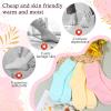 3Pairs Aloe Socks Moisturizing Spa Socks Sleeping Fuzzy Socks for Dry Feet Overnight, Non Slip Coral Fleece Lotion Socks Women Spa Pedicure Foot Care Socks for Repairing Dry Feet,Cracked Heel view 3