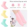 3Pairs Aloe Socks Moisturizing Spa Socks Sleeping Fuzzy Socks for Dry Feet Overnight, Non Slip Coral Fleece Lotion Socks Women Spa Pedicure Foot Care Socks for Repairing Dry Feet,Cracked Heel view 4