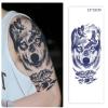 MOQNISE 2 pcs Juice Herbal Tattoo Sticker, Indestructible, Waterproof, Non-Reflective, Lasting 15 Days For Men And Women, 19x32cm view 2