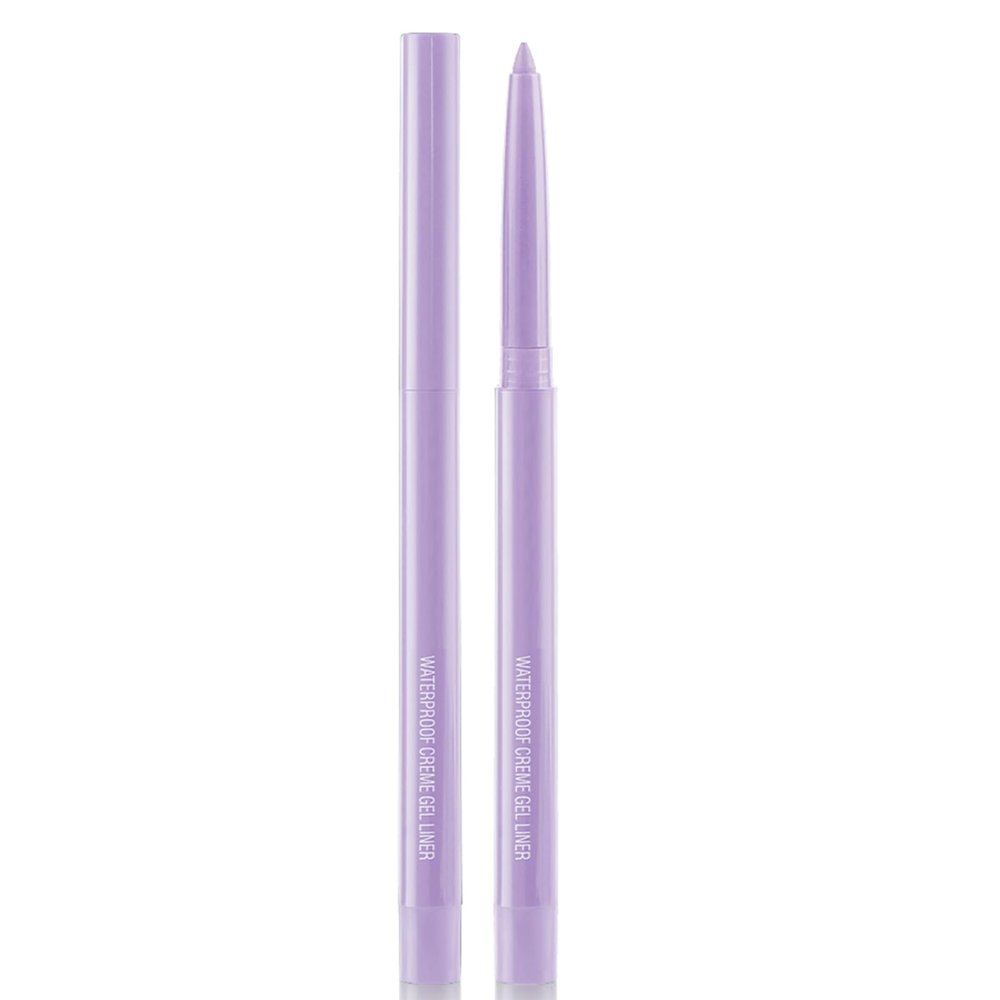 DekRion Eyeliner Pencil, Waterproof Eyeliner Long-lasting, Light-purple Eyeliners, High-Pigmented Colorful Eyeliners Easy To Use Eye Liner Pen for Women, Light-purple