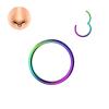 BTAKANPP 16g Nose Ring And Stylish Nose Piercing Jewelry Nose Ring Hoops with Diamonds (G, One Size) view 3
