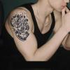 MOQNISE 5 pcs Tiger Head Tattoo Waterproof Semi-Permanent Long-Lasting Men'S Arm Chest Back Tattoo Sticker, 11x18cm view 2