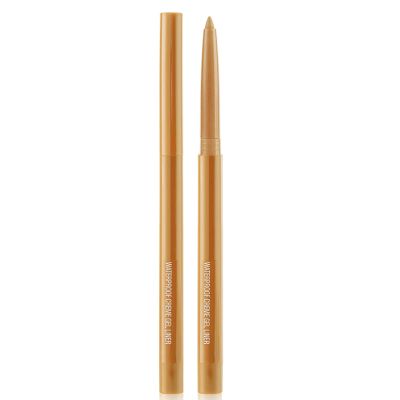 DekRion Eyeliner Pencil, Waterproof Eyeliner Long-lasting, Gold-shine Eyeliners, High-Pigmented Colorful Eyeliners Easy To Use Eye Liner Pen for Women, Gold-shine