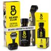 Beard Club Premium Derma Roller & Beard Growth Oil - Microneedling Roller with 540 Titanium Microneedles for Face, Body and Scalp - Beard Roller with Sandalwood & Cedar Beard Oil view 1