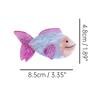 Novelty Fish Hair Clip,Acetate Hair Clip,Small Claw Clip for Women,Purple, 1 Count (Pack of 1) view 2