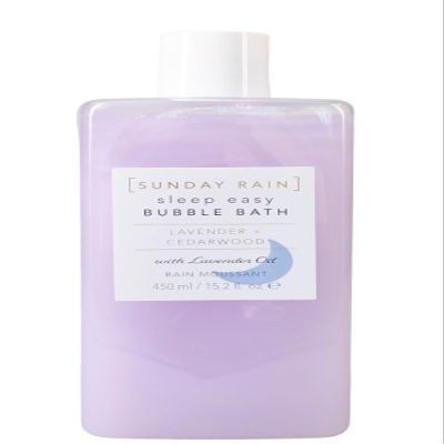 Sunday Rain Sleep Easy Bubble Bath - Lavender and Cedarwood - Bubble Bath for Women - Infused with Lavender Oil - Vegan, Cruelty- Free - 15.2 oz