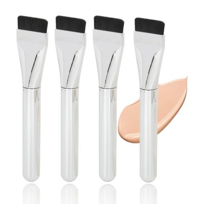 4pcs Super Thin Blade Makeup Brush, Soft Flat Makeup Brushes, Brush for Liquid Makeup Concealer Brush DIY Mask Brush, Quickly Makeup