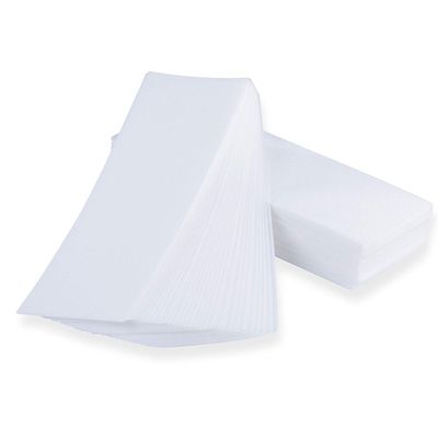 Generic Waxing Strip Non Woven Wax Disposable Strip Hair Removal Wax Strips Facial and Body Hair Removal Waxing Strips - White (50 x Strips (7cm x 22 cm))
